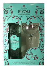 Bloom London Dry Gin + Copa Glas in giftpack