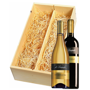Wijnkist met Di Lenardo Vineyards Venezia Giulia Father's Eyes Chardonnay en Vino Rosso Ronco Nolè