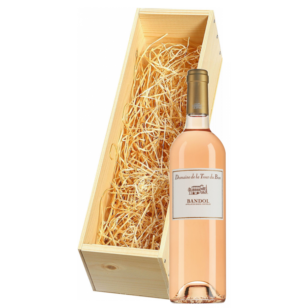 Wijnkist met Domaine de la Tour du Bon Bandol rosé 