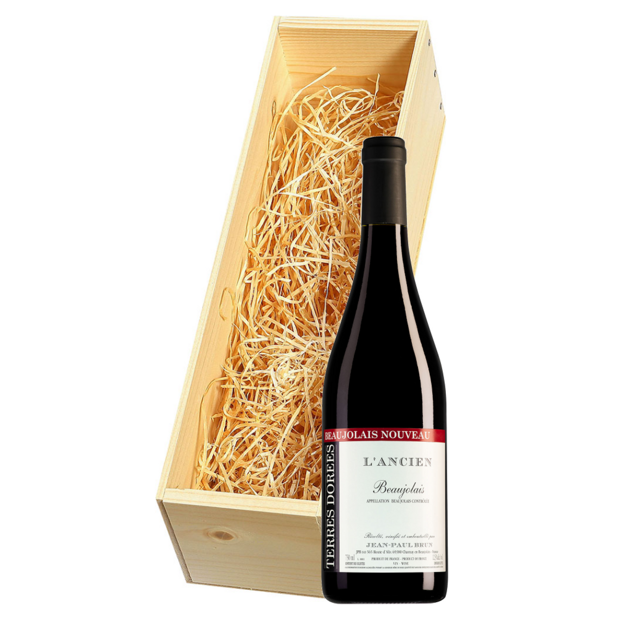 Wijnkist met Jean-Paul Brun Terres Dorées Beaujolais L'Ancien 