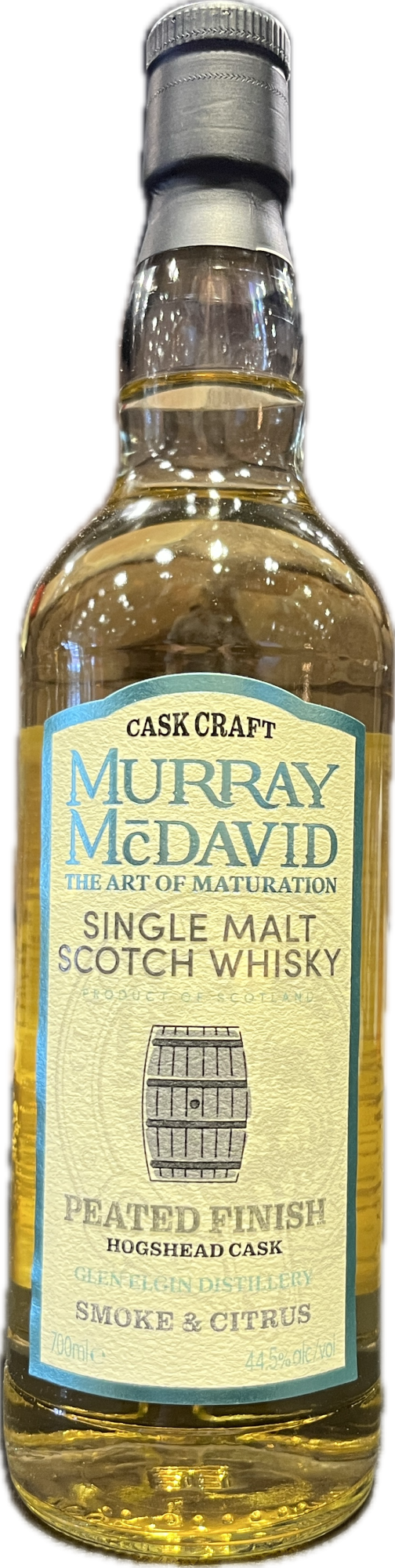 Murray Mc David | Cask Craft | Glen Elgin Distillery | Peated Finish| Smoke & Citrus | Single Malt Scotch Whisky